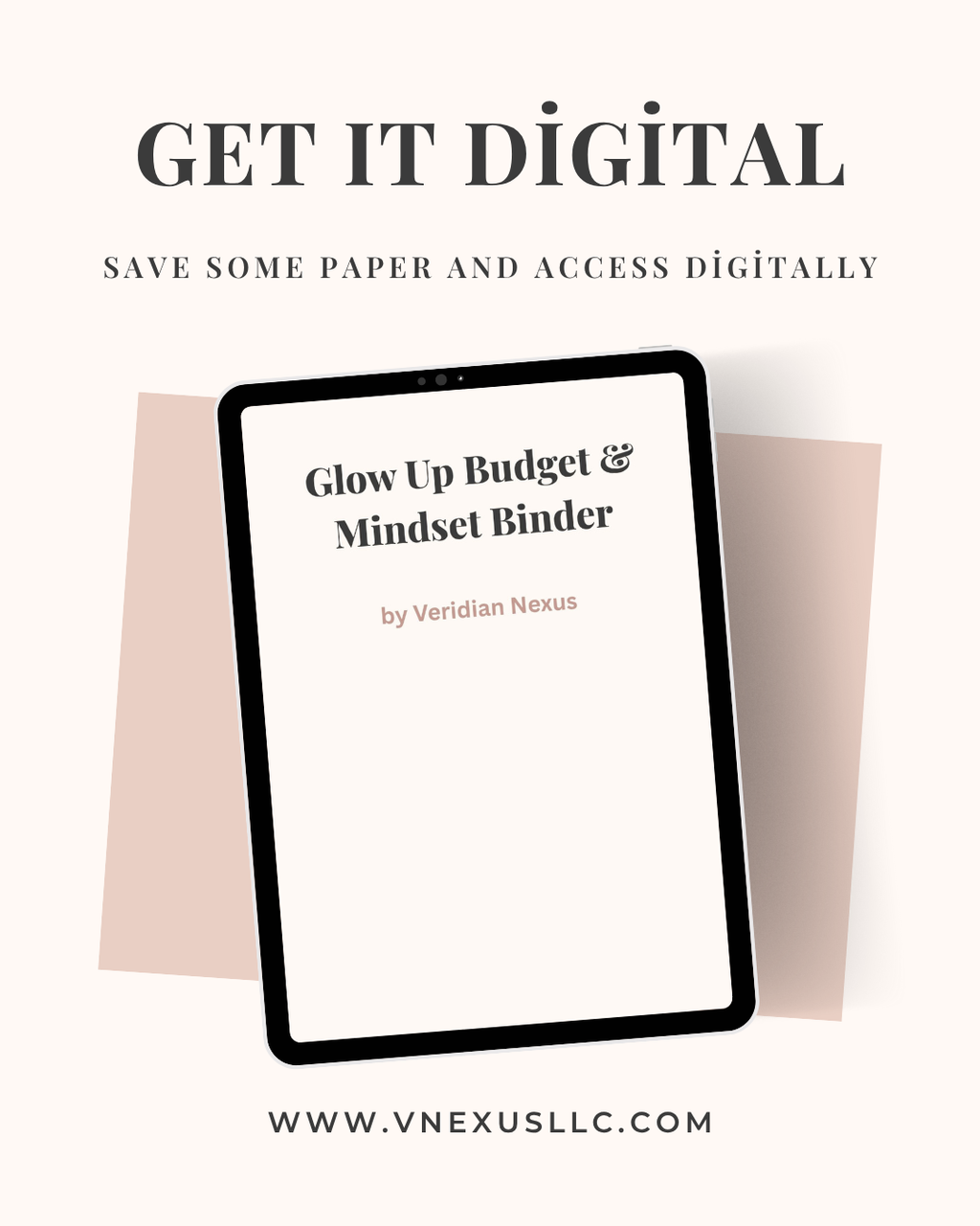 Glow Up Budget & Mindset Binder — by Veridian Nexus