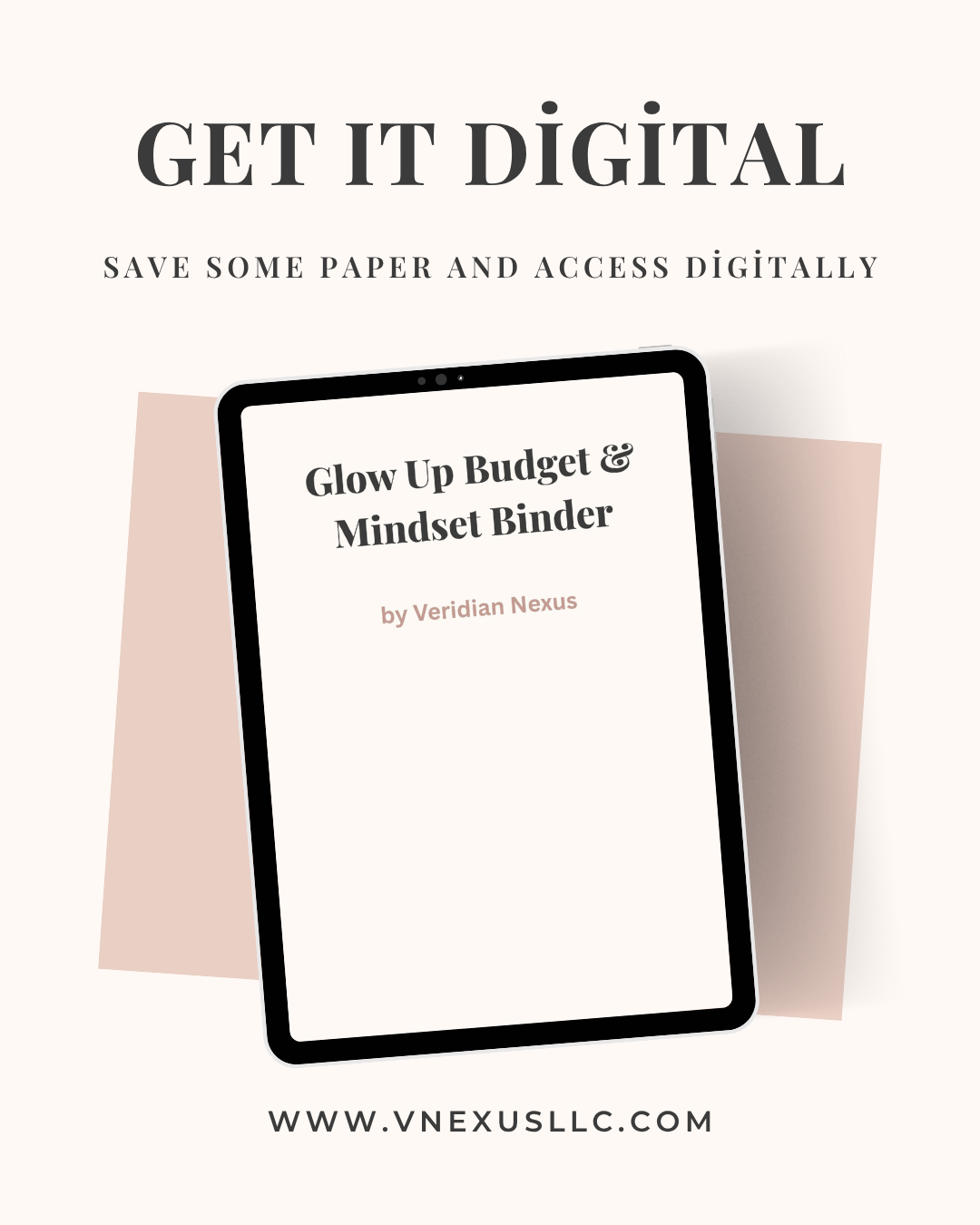 Glow Up Budget & Mindset Binder — by Veridian Nexus